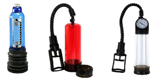 Zakila tamaina handitzen duten ponpa mota desberdinak